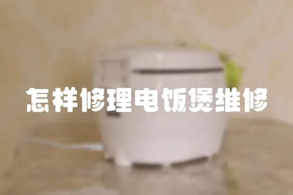 怎樣修理電飯煲維修