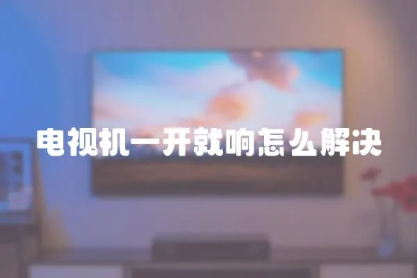 電視機一開就響怎么解決