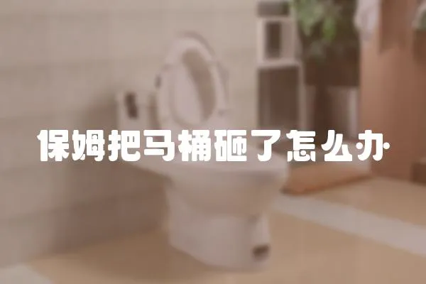 保姆把馬桶砸了怎么辦