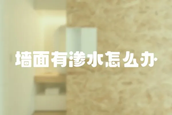 墻面有滲水怎么辦