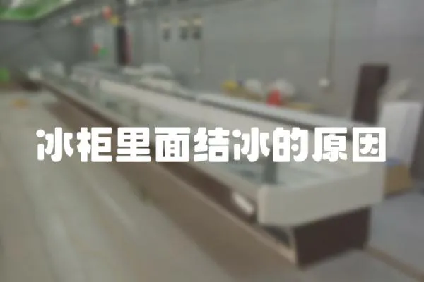 冰柜里面結(jié)冰的原因