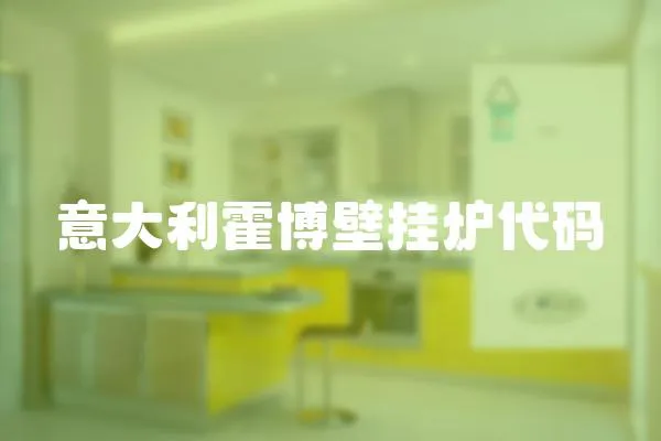 意大利霍博壁掛爐代碼