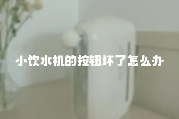 小飲水機的按鈕壞了怎么辦