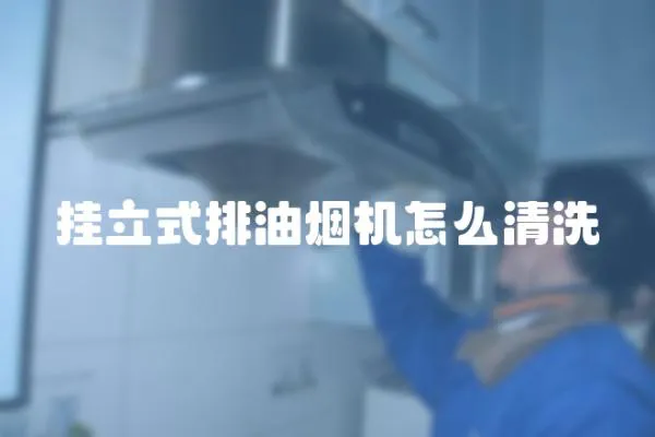 掛立式排油煙機怎么清洗