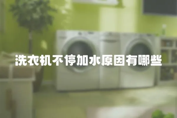 洗衣機不停加水原因有哪些