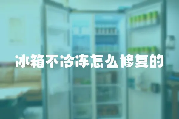 冰箱不冷凍怎么修復(fù)的