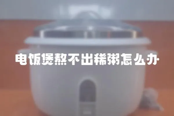 電飯煲熬不出稀粥怎么辦
