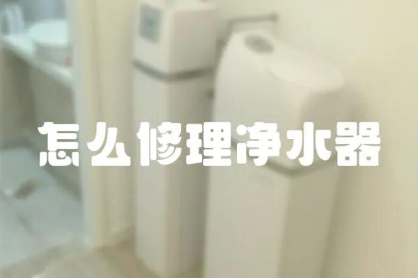 怎么修理凈水器