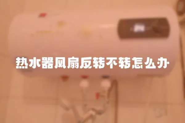 熱水器風扇反轉不轉怎么辦