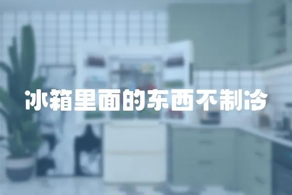 冰箱里面的東西不制冷