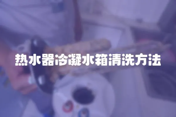 熱水器冷凝水箱清洗方法