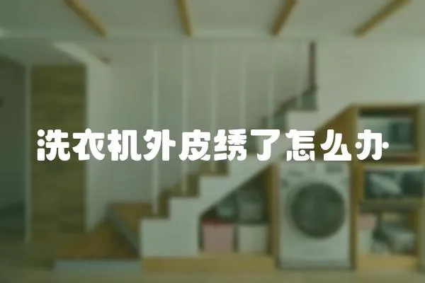 洗衣機外皮繡了怎么辦