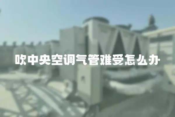 吹中央空調氣管難受怎么辦