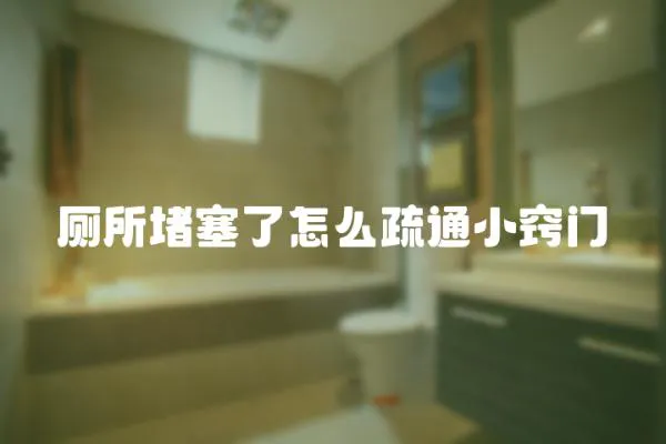 廁所堵塞了怎么疏通小竅門