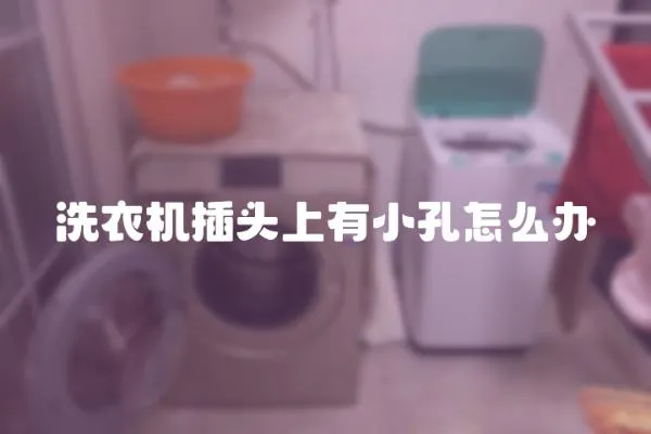 洗衣機插頭上有小孔怎么辦