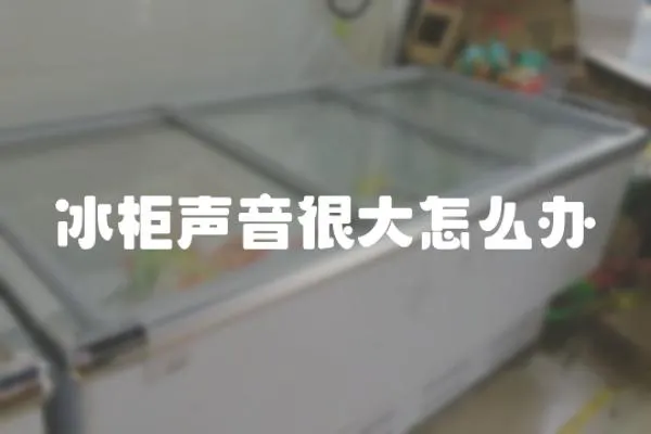 冰柜聲音很大怎么辦
