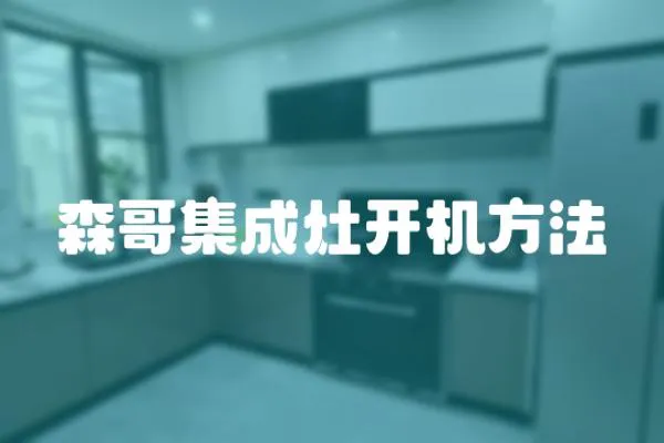 森哥集成灶開機方法