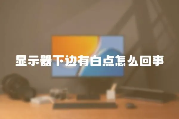 显示器下边有白点怎么回事