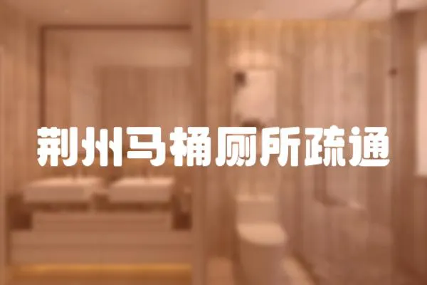 荊州馬桶廁所疏通