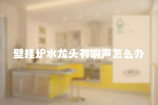壁掛爐水龍頭有響聲怎么辦