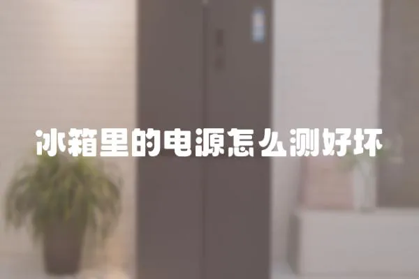 冰箱里的電源怎么測好壞