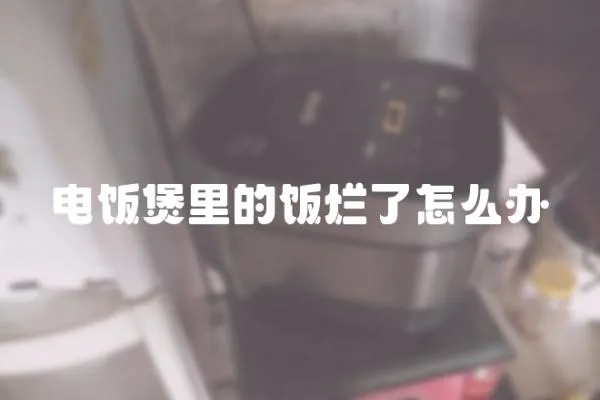 電飯煲里的飯爛了怎么辦