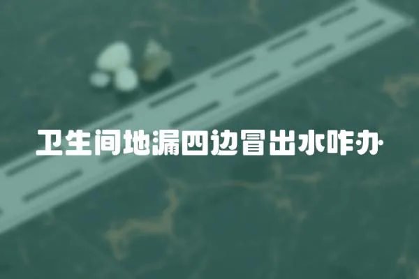 衛生間地漏四邊冒出水咋辦