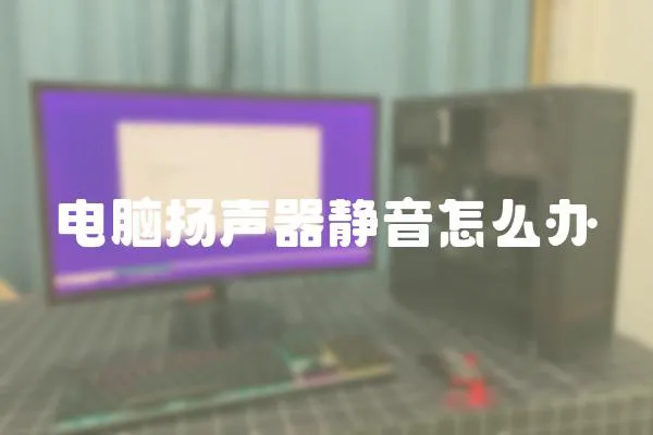 電腦揚(yáng)聲器靜音怎么辦