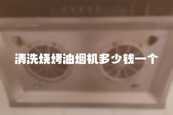 清洗燒烤油煙機多少錢一個