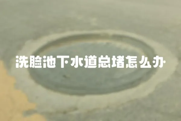 洗臉池下水道總堵怎么辦