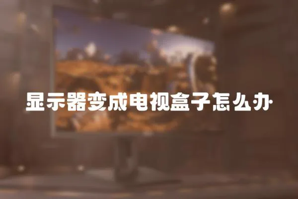 顯示器變成電視盒子怎么辦