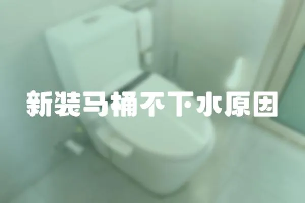 新裝馬桶不下水原因