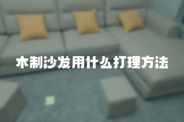 木制沙發用什么打理方法