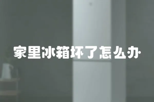 家里冰箱壞了怎么辦