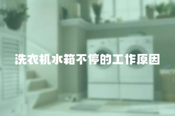 洗衣機水箱不停的工作原因
