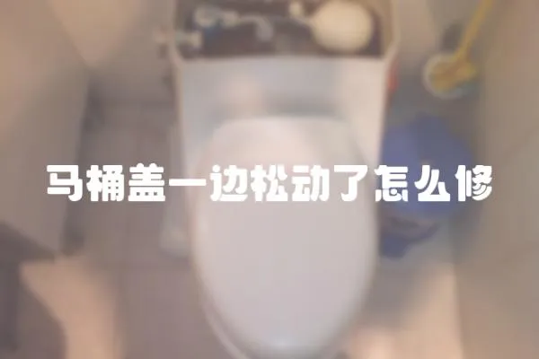 馬桶蓋一邊松動了怎么修