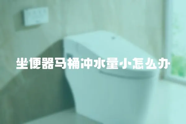 坐便器马桶冲水量小怎么办