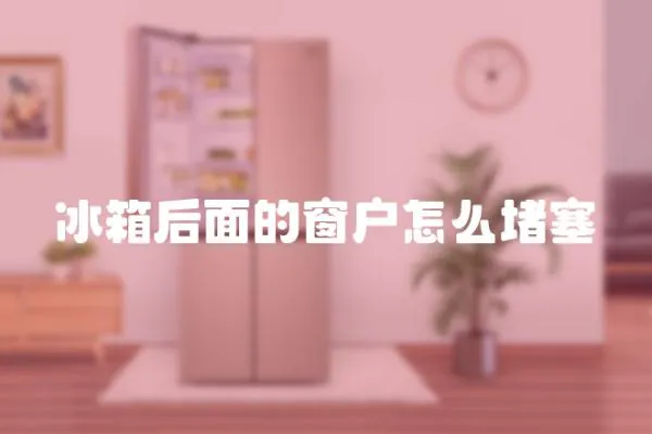 冰箱后面的窗戶怎么堵塞