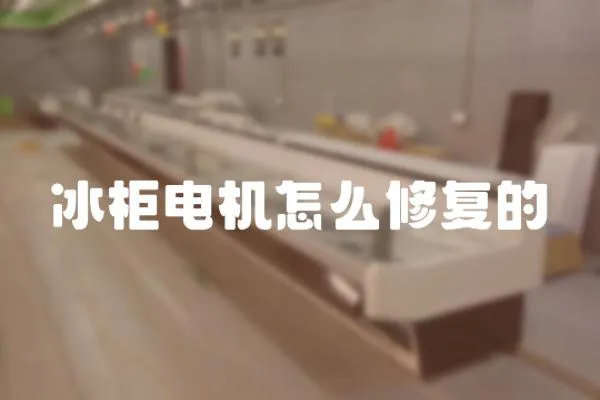 冰柜電機怎么修復的