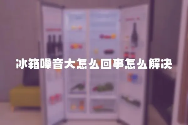 冰箱噪音大怎么回事怎么解決
