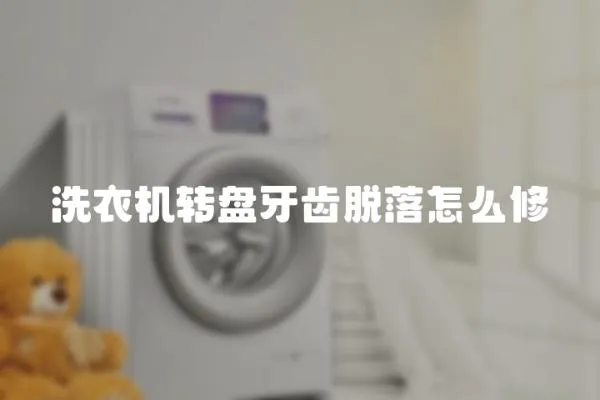 洗衣機轉盤牙齒脫落怎么修