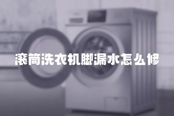 滾筒洗衣機腳漏水怎么修