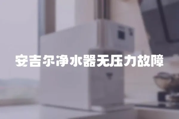 安吉爾凈水器無壓力故障
