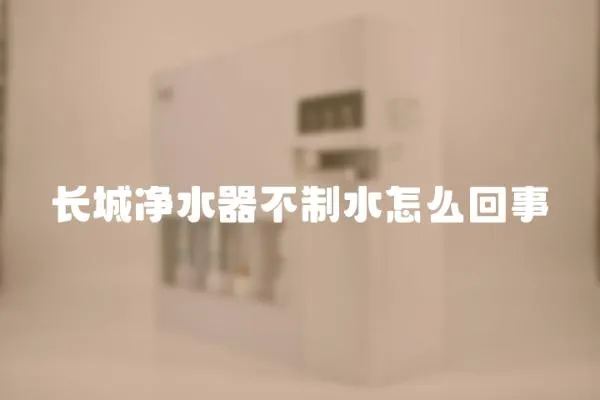 長城凈水器不制水怎么回事