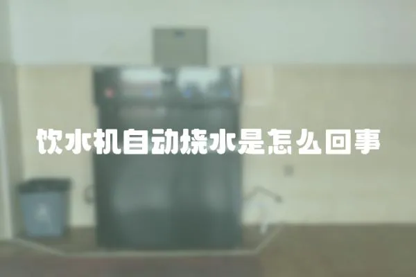 飲水機自動燒水是怎么回事