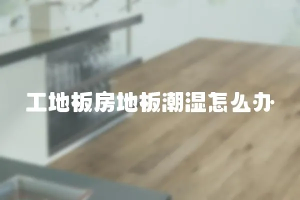 工地板房地板潮濕怎么辦