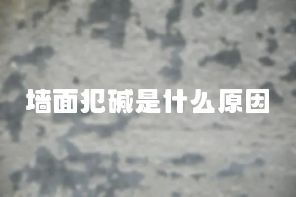 墻面犯堿是什么原因