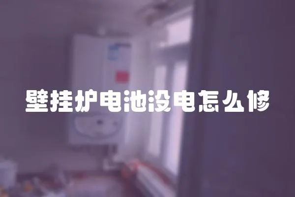 壁掛爐電池沒(méi)電怎么修