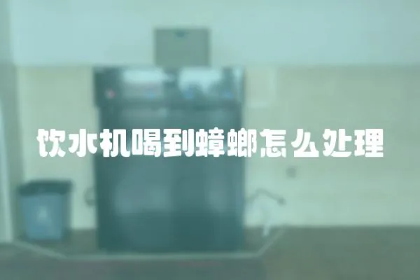 飲水機喝到蟑螂怎么處理