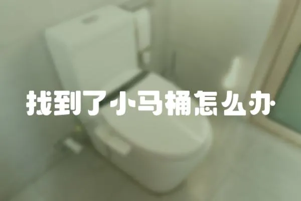 找到了小馬桶怎么辦